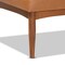 Baxton Studio Daymond Mid-Century Tan Faux Leather and Walnut Brown Finished Wood 2-PC Dining Nook Banquette Set 186-11352-Zoro - alternate 7